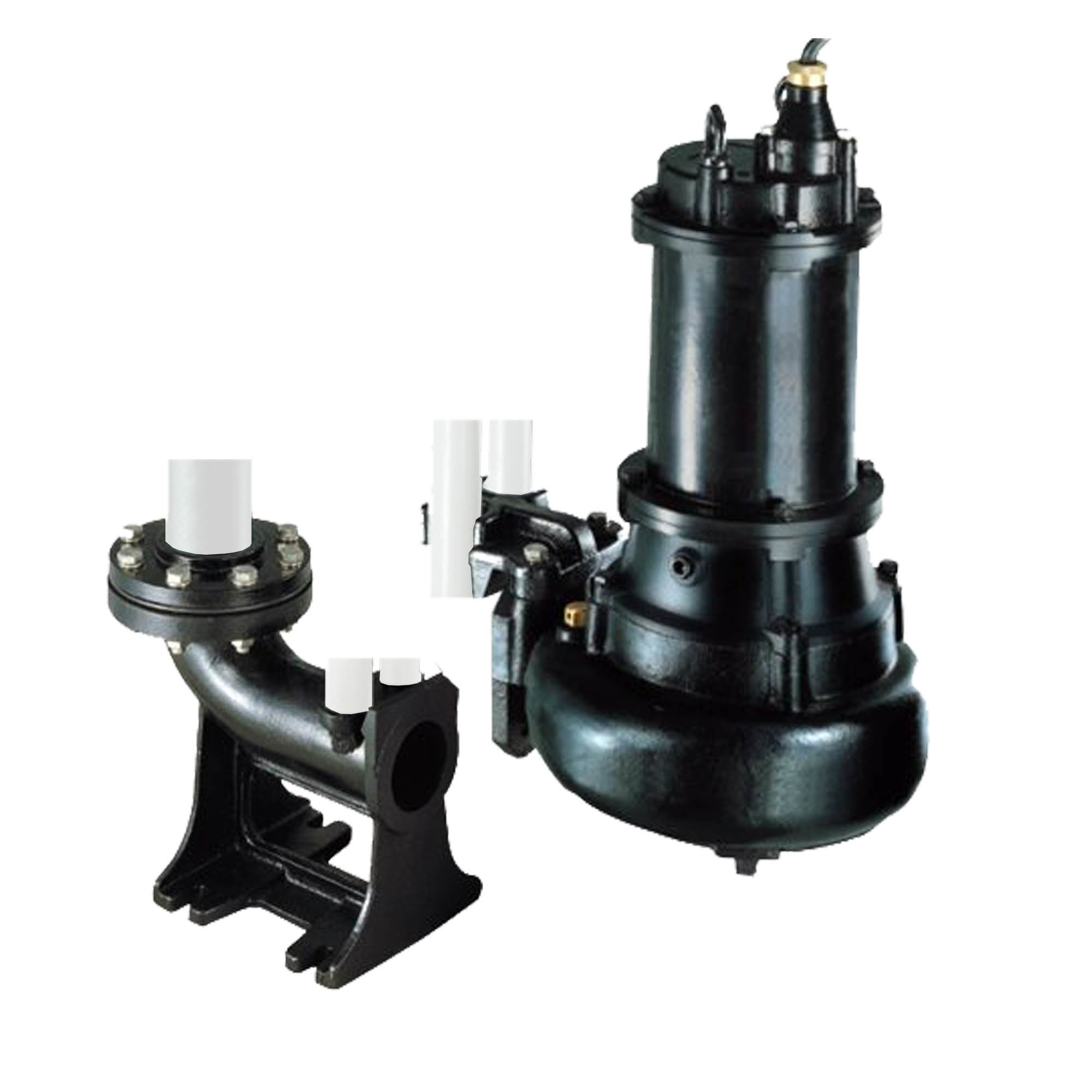 Gol Pumps Sewage Pump, 230V, 3PH, 3in., Cast Iron, Max. Flow 11400 GPH, Horsepower 2 HP, Port Size 3 in, Model# GSTO-232